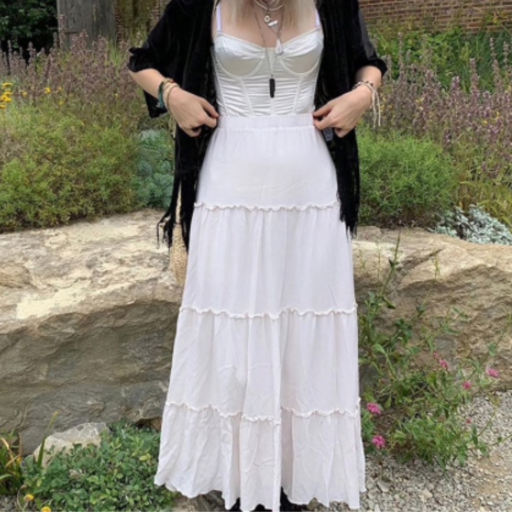 White long skirt